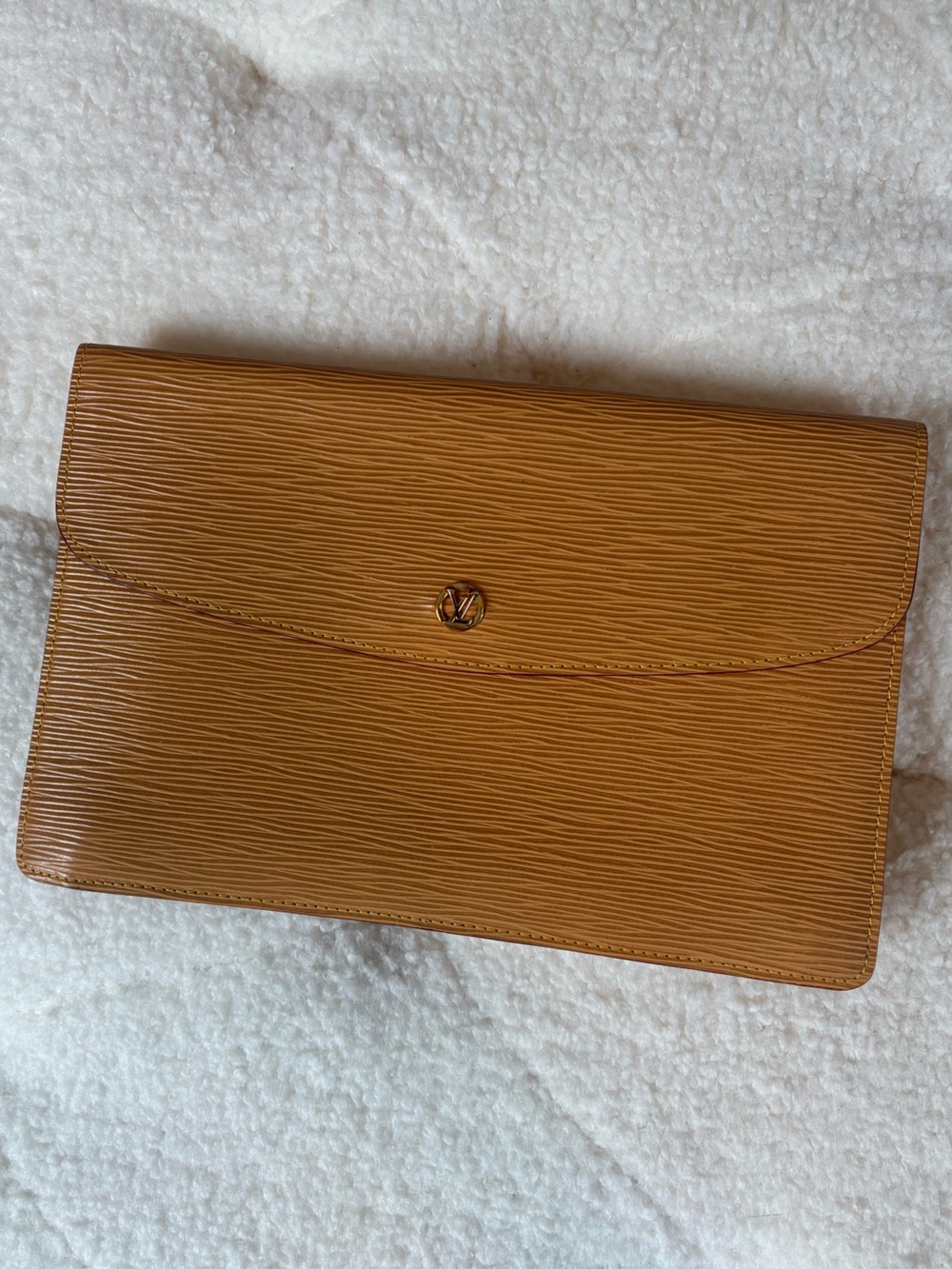 Vintage Louis Vuitton Epi Tan Clutch